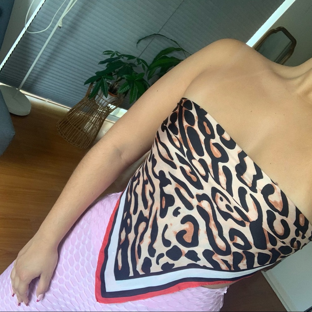 leopard print scarf (multi-use)